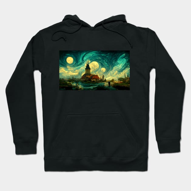 The Sky of Vincent Van Gogh (day18） Hoodie by 1st Studio